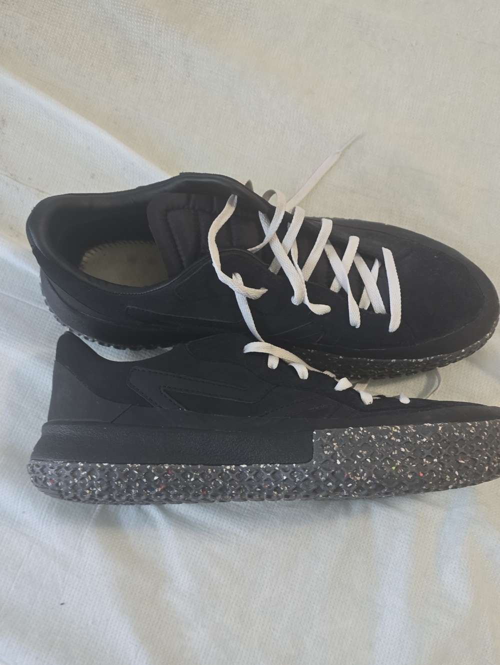 Brandblack Black Sneakers with White Laces